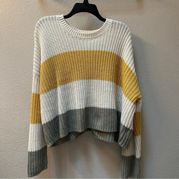 moon & madison Sweaters - Moon & Madison Striped Knit Sweater